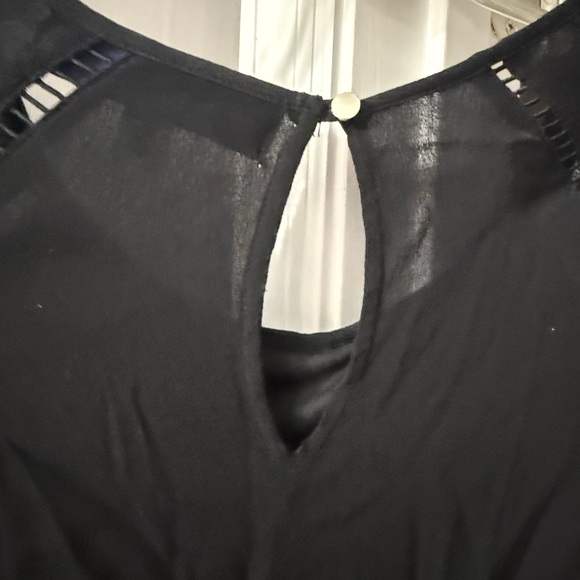 Blue Rain Elegant Black Short Sleeve dress/coverup - Picture 5 of 8